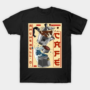 Coffee Moka Japanese Cartoon Style T-Shirt